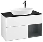 Villeroy und Boch Finion Waschtischunterschrank F902HGGF 100cm, Abdeckplatte...