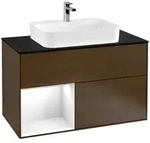 Villeroy und Boch Finion Waschtischunterschrank F362GFGN 100cm, Abdeckplatte...