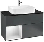 Villeroy und Boch Finion Waschtischunterschrank F112MTHG 100cm, Abdeckplatte...