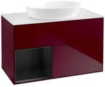 Villeroy und Boch Finion Waschtischunterschrank FA11PDHB 100cm, Abdeckplatte...
