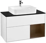 Villeroy und Boch Finion Waschtischunterschrank F122GNGF 100cm, Abdeckplatte...