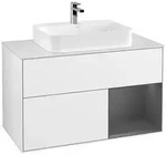 Villeroy und Boch Finion Waschtischunterschrank F371GKGF 100cm, Abdeckplatte...