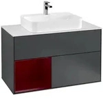 Villeroy und Boch Finion Waschtischunterschrank F361HBHG 100cm, Abdeckplatte...