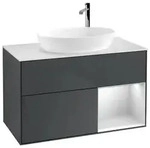 Villeroy und Boch Finion Waschtischunterschrank F901MTHG 100cm, Abdeckplatte...