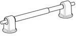 Geberit Scharnier-Set 598023000 Befestigung von unten, f&uuml;r WC-Sitz