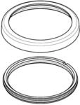 hansgrohe Rosette Axor Brausehalter 3-/4-Loch 95753000 Wannenarmatur chrom