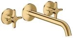 hansgrohe AXOR One 3-Loch Wannenarmatur 48430990 Unterputz, Ausladung 220mm,...