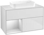 Villeroy und Boch Finion Waschtischunterschrank F651MTMT 100x60,3x50,1cm, Regal...