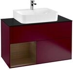 Villeroy und Boch Finion Waschtischunterschrank F112GNHB 100cm, Abdeckplatte...