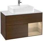 Villeroy und Boch Finion Waschtischunterschrank F121PCGN 100cm, Abdeckplatte...