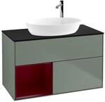Villeroy und Boch Finion Waschtischunterschrank F892HBGM 100cm, Abdeckplatte...