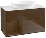 Villeroy und Boch Finion Waschtischunterschrank FA11GNGN 100cm, Abdeckplatte...
