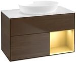 Villeroy und Boch Finion Waschtischunterschrank FA21HFGN 100cm, Abdeckplatte...