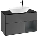 Villeroy und Boch Finion Waschtischunterschrank F902HGGK 100cm, Abdeckplatte...