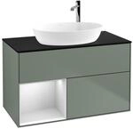 Villeroy und Boch Finion Waschtischunterschrank F892MTGM 100cm, Abdeckplatte...