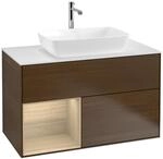 Villeroy und Boch Finion Waschtischunterschrank F771PCGN 100cm, Abdeckplatte...
