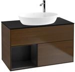 Villeroy und Boch Finion Waschtischunterschrank F892PDGN 100cm, Abdeckplatte...
