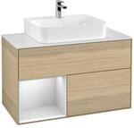 Villeroy und Boch Finion Waschtischunterschrank F111MTPC 100cm, Abdeckplatte...