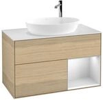 Villeroy und Boch Finion Waschtischunterschrank F901MTPC 100cm, Abdeckplatte...