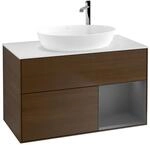 Villeroy und Boch Finion Waschtischunterschrank F901GKGN 100cm, Abdeckplatte...