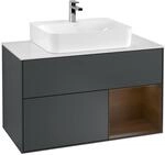 Villeroy und Boch Finion Waschtischunterschrank F121GNHG 100cm, Abdeckplatte...