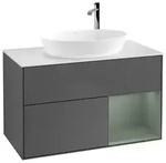 Villeroy und Boch Finion Waschtischunterschrank F901GMGK 100cm, Abdeckplatte...