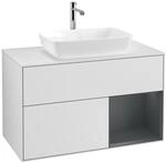 Villeroy und Boch Finion Waschtischunterschrank F781HGMT 100cm, Abdeckplatte...