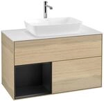 Villeroy und Boch Finion Waschtischunterschrank F771PDPC 100cm, Abdeckplatte...