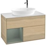 Villeroy und Boch Finion Waschtischunterschrank F891GMPC 100cm, Abdeckplatte...