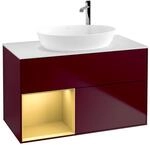 Villeroy und Boch Finion Waschtischunterschrank F891HFHB 100cm, Abdeckplatte...