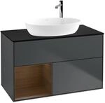 Villeroy und Boch Finion Waschtischunterschrank F892GNHG 100cm, Abdeckplatte...