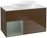 Villeroy und Boch Finion Waschtischunterschrank FA11GMGN 100cm, Abdeckplatte...