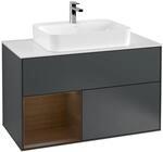 Villeroy und Boch Finion Waschtischunterschrank F361GNHG 100cm, Abdeckplatte...