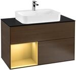Villeroy und Boch Finion Waschtischunterschrank F362HFGN 100cm, Abdeckplatte...