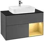 Villeroy und Boch Finion Waschtischunterschrank F372HFGK 100cm, Abdeckplatte...