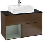 Villeroy und Boch Finion Waschtischunterschrank F112GMGN 100cm, Abdeckplatte...