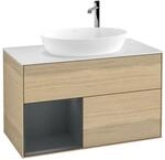 Villeroy und Boch Finion Waschtischunterschrank F891HGPC 100cm, Abdeckplatte...