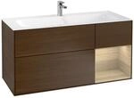Villeroy und Boch Finion Waschtischunterschrank F070PCGN 119,6x59,1cm, Regal...