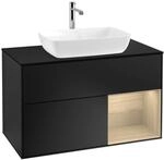 Villeroy und Boch Finion Waschtischunterschrank F782PCPD 100cm, Abdeckplatte...
