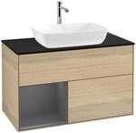 Villeroy und Boch Finion Waschtischunterschrank F772GKPC 100cm, Abdeckplatte...