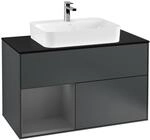 Villeroy und Boch Finion Waschtischunterschrank F362GKHG 100cm, Abdeckplatte...