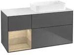 Villeroy und Boch Finion Waschtischunterschrank F681PCGK 120x60,3x50,1cm, Regal...