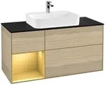 Villeroy und Boch Finion Waschtischunterschrank F412HFPC 120cm, Abdeckplatte...