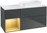 Villeroy und Boch Finion Waschtischunterschrank F681HFHG 120x60,3x50,1cm, Regal...
