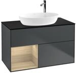Villeroy und Boch Finion Waschtischunterschrank F892PCHG 100cm, Abdeckplatte...
