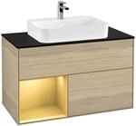 Villeroy und Boch Finion Waschtischunterschrank F362HFPC 100cm, Abdeckplatte...