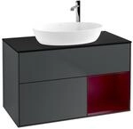 Villeroy und Boch Finion Waschtischunterschrank F902HBHG 100cm, Abdeckplatte...
