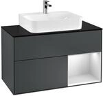 Villeroy und Boch Finion Waschtischunterschrank F122MTHG 100cm, Abdeckplatte...