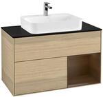 Villeroy und Boch Finion Waschtischunterschrank F372GNPC 100cm, Abdeckplatte...