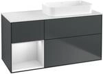 Villeroy und Boch Finion Waschtischunterschrank F681MTHG 120x60,3x50,1cm, Regal...